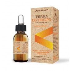 TERRA D3 DROPS 30ML φραουλα 400IU